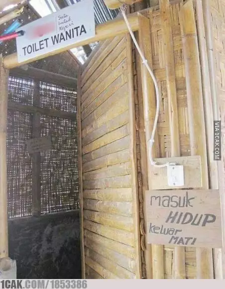 Spanduk dan papan WC umum © berbagai sumber