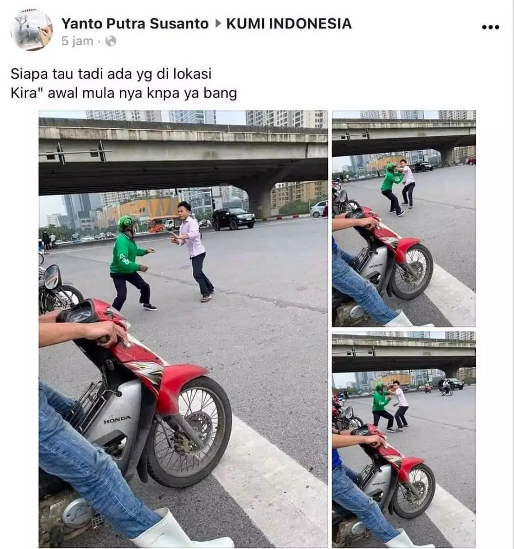 Kelakuan penumpang dan driver ojol © Instagram