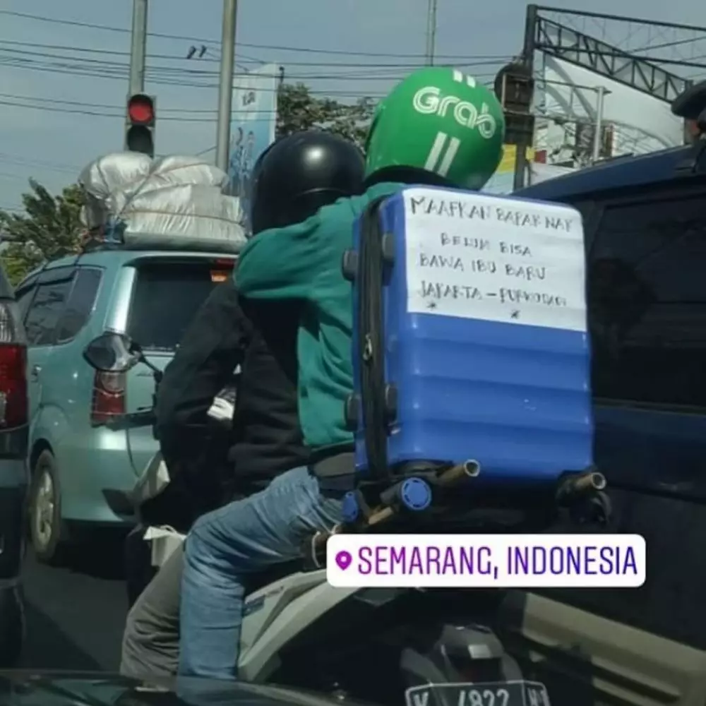 Kelakuan penumpang dan driver ojol © Instagram