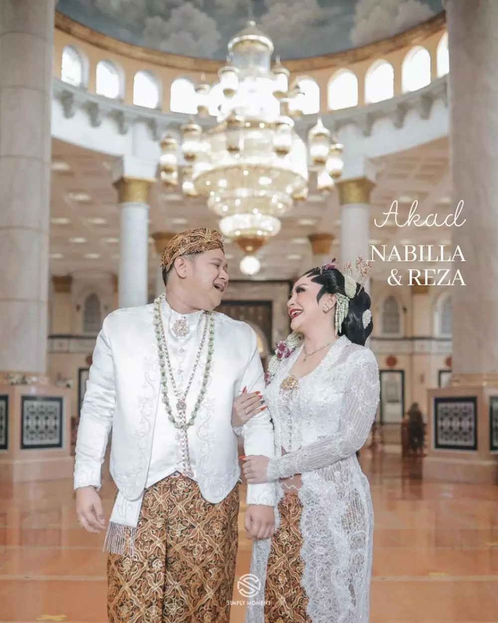Momen pernikahan Nabilla Gomes dan Muhammad Reza Instagram