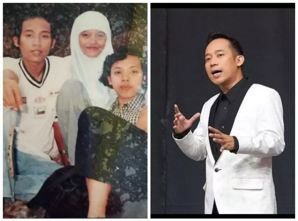 Potret komedian saat mahasiswa dan kini © berbagai sumber Potret komedian saat mahasiswa dan kini © berbagai sumber