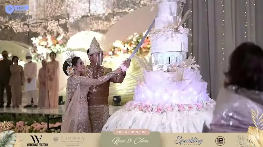 momen resepsi ifan seventeen dan citra monica © YouTube