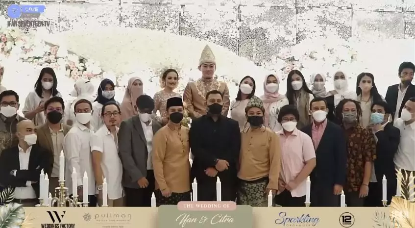 momen resepsi ifan seventeen dan citra monica © YouTube