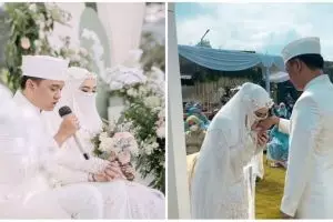 10 Momen pernikahan Wafiq Malik adik Taqy Malik, penuh khidmat