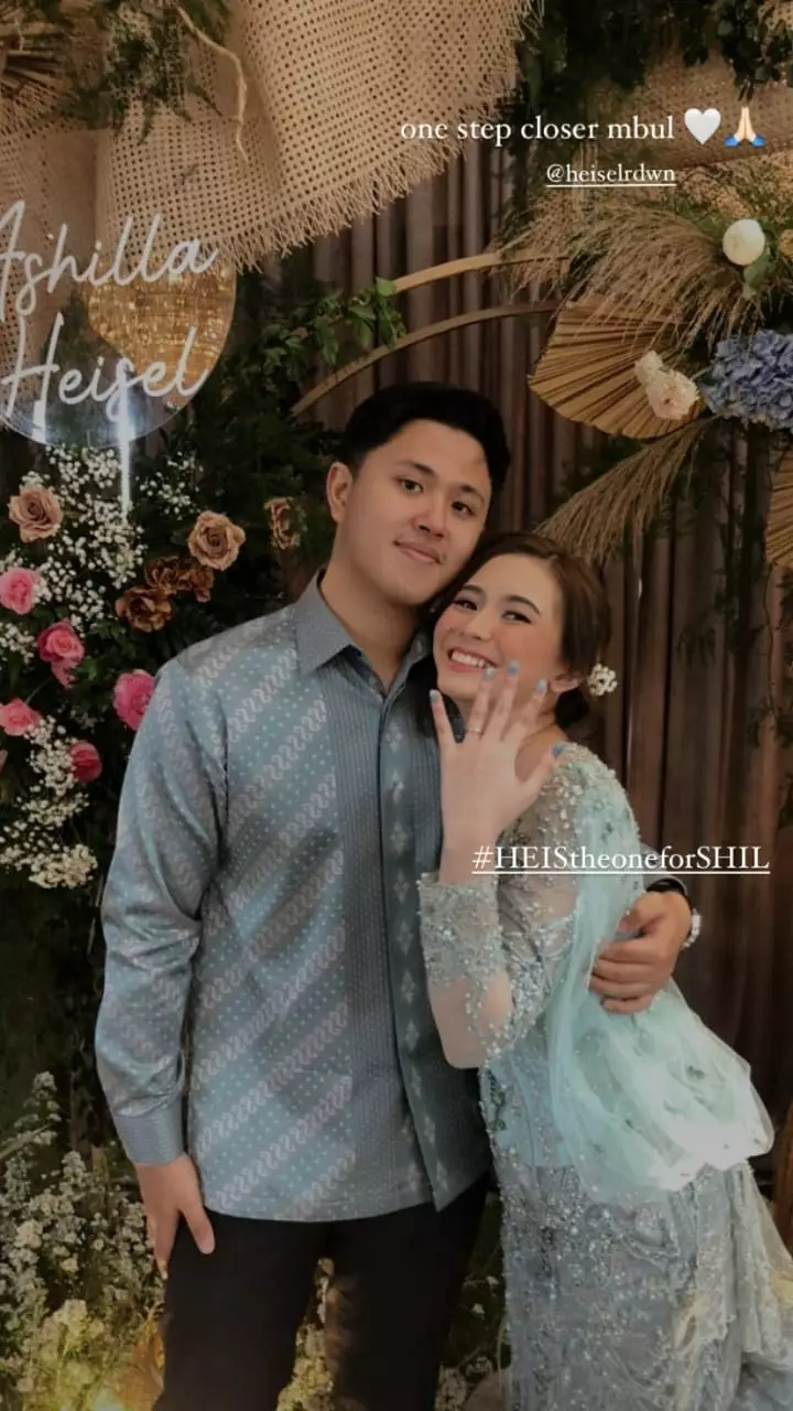 momen lamaran ashilla blink © instagram momen lamaran ashilla blink © instagram