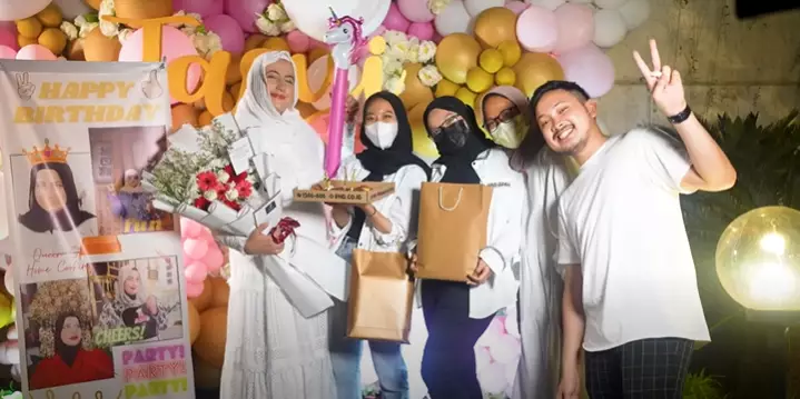 pesta ulang tahun Tasyi Athasyia © 2021 brilio.net