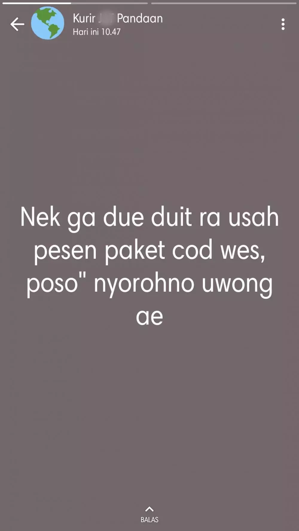 Curhatan kurir tentang paket COD © Twitter Curhatan kurir tentang paket COD © Twitter