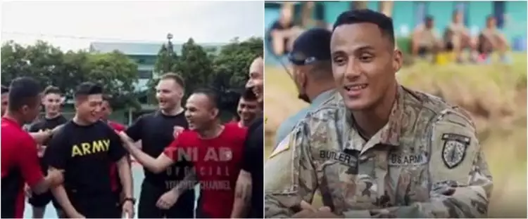 TNI beri rendang dan durian pada tentara AS, ekspresinya tak terduga