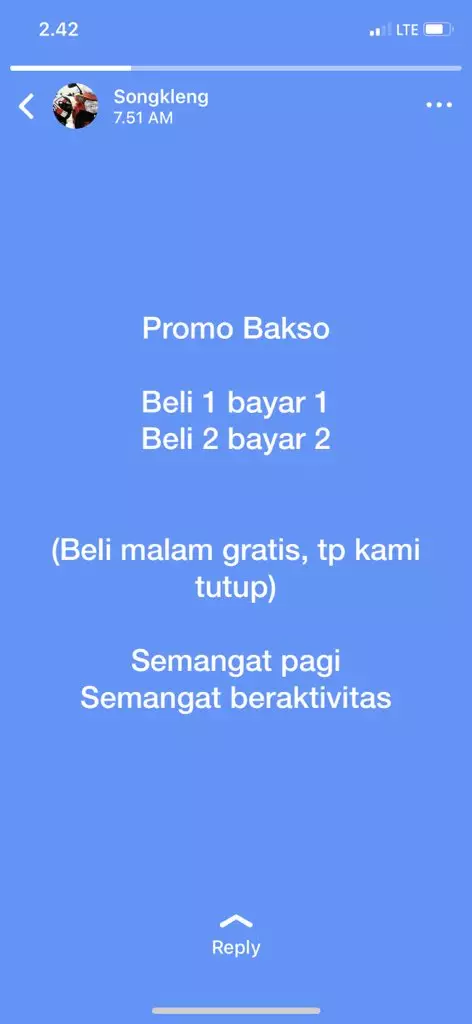 Status WA pedagang bikin geregetan © Twitter