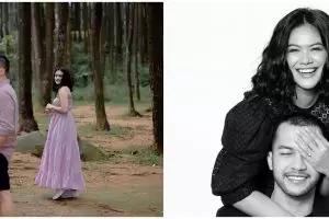 10 Potret prewedding Indah Indriana dalam berbagai tema, sweet abis