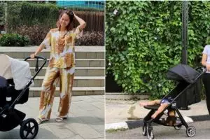 Gaya 7 seleb istri pemain bola momong anak, Jennifer Bachdim stylish  