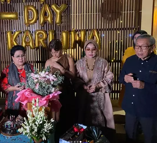 Momen ultah Karlina Damiri mertua Nikita Willy © Instagram/@yorafebrina