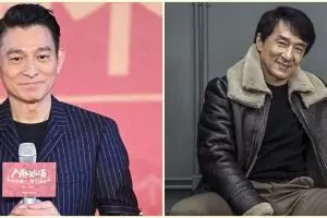 10 Beda gaya Jackie Chan & Andy Lau di keseharian, berkarisma banget