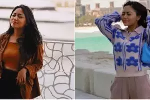 10 Gaya outfit Rachel Vennya saat liburan di Dubai, stylish