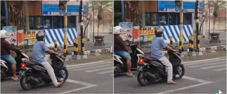 Viral video lucu pria kena prank lampu lalu lintas, bikin geregetan