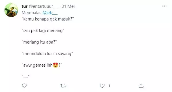 cuitan lucu izin sakit Twitter