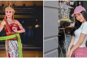 6 Momen ultah Sandrina Indonesia Mencari Bakat, berkonsep hitam-putih