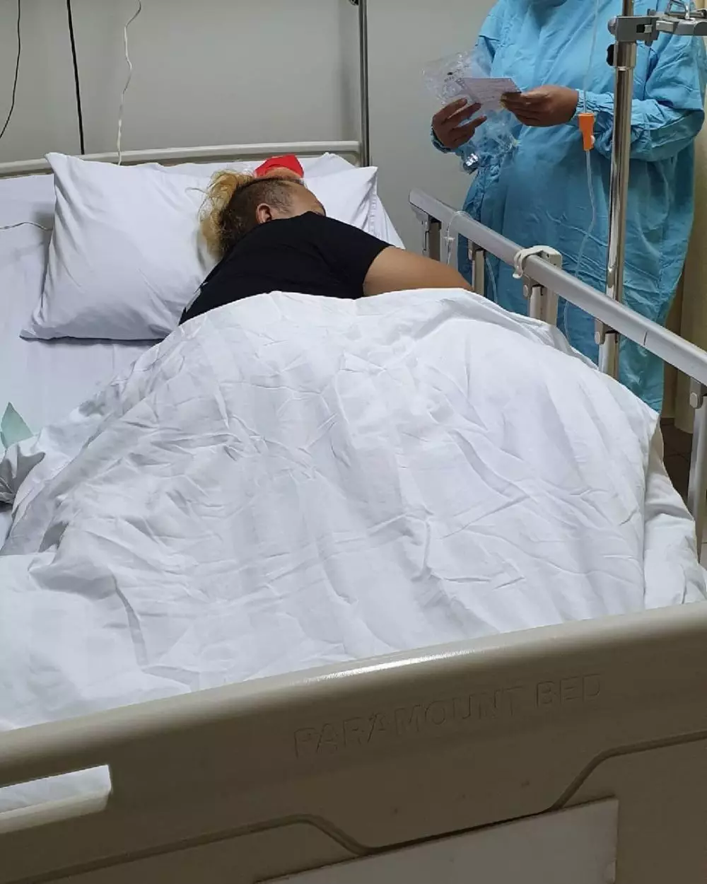 potret kondisi Sandy Pas Band alami pendarahan Instagram