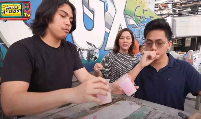 Maia ditantang El naik wahana ekstrem © YouTube Maia ditantang El naik wahana ekstrem © YouTube