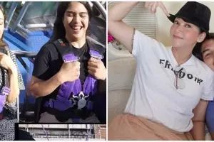 10 Momen Maia Estianty ditantang El Rumi naik wahana ekstrem, kocak