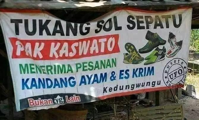 tulisan promosi nggak nyambung © 2021 instagram.com