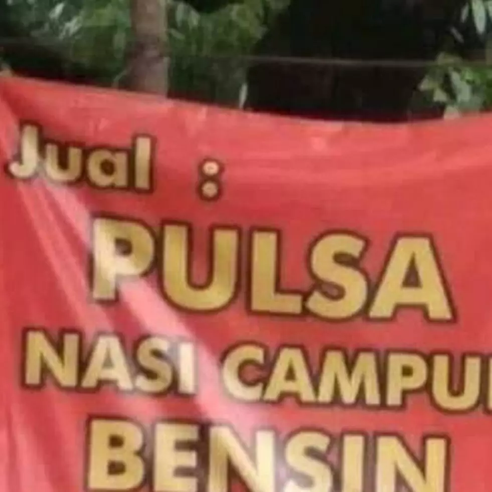 10 Tulisan lucu papan promosi ini nggak nyambung tapi kocak banget