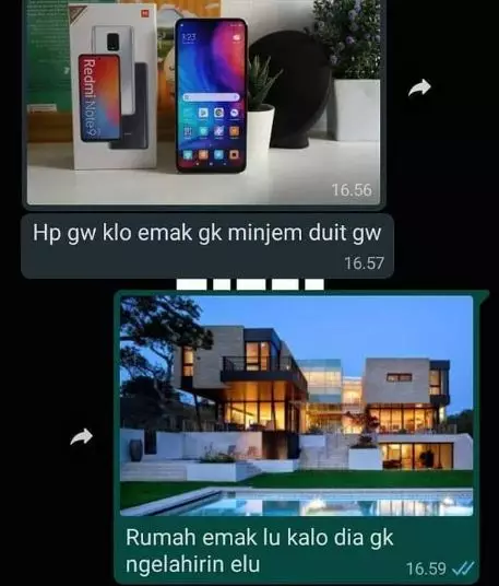 chat lucu ngingetin temen © 2021 instagram.com