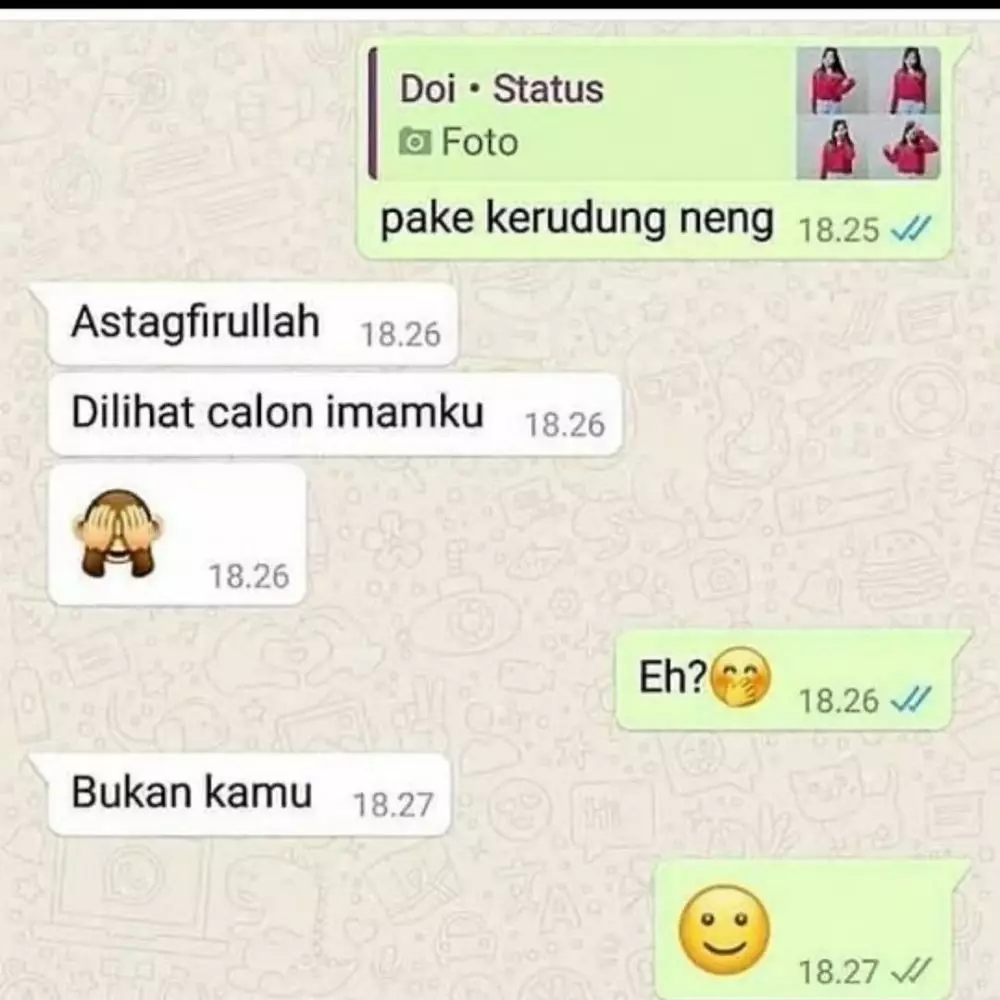 chat lucu ngingetin temen © 2021 instagram.com