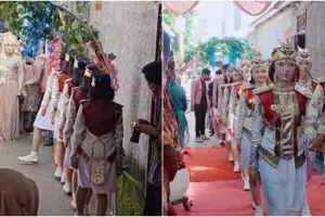 Viral pernikahan dengan konsep paskibra, keren dan unik