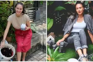 10 Momen Nadine Chandrawinata upcycle sepatu lawas, hasilnya kece abis