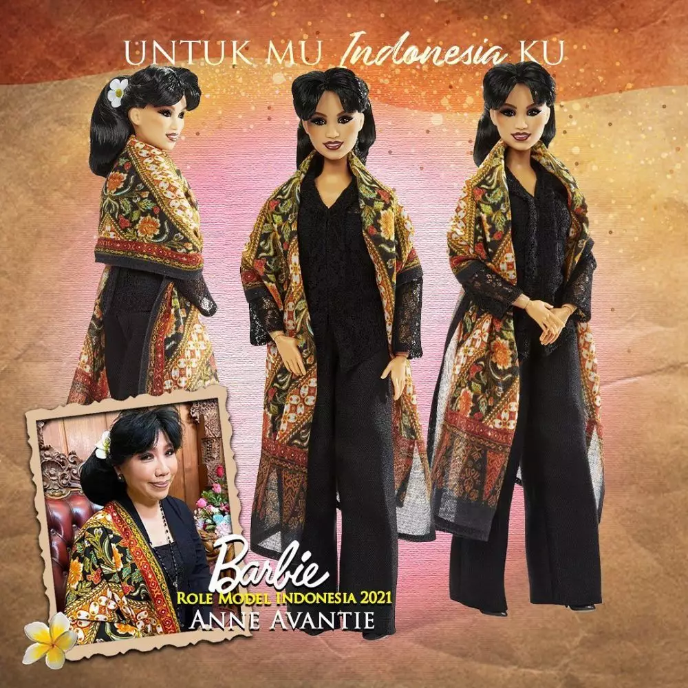 Anne Avantie jadi model boneka Barbie © 2021 brilio.net