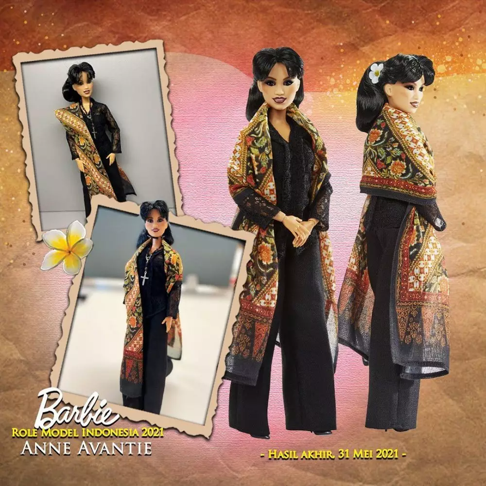 Anne Avantie jadi model boneka Barbie © 2021 brilio.net
