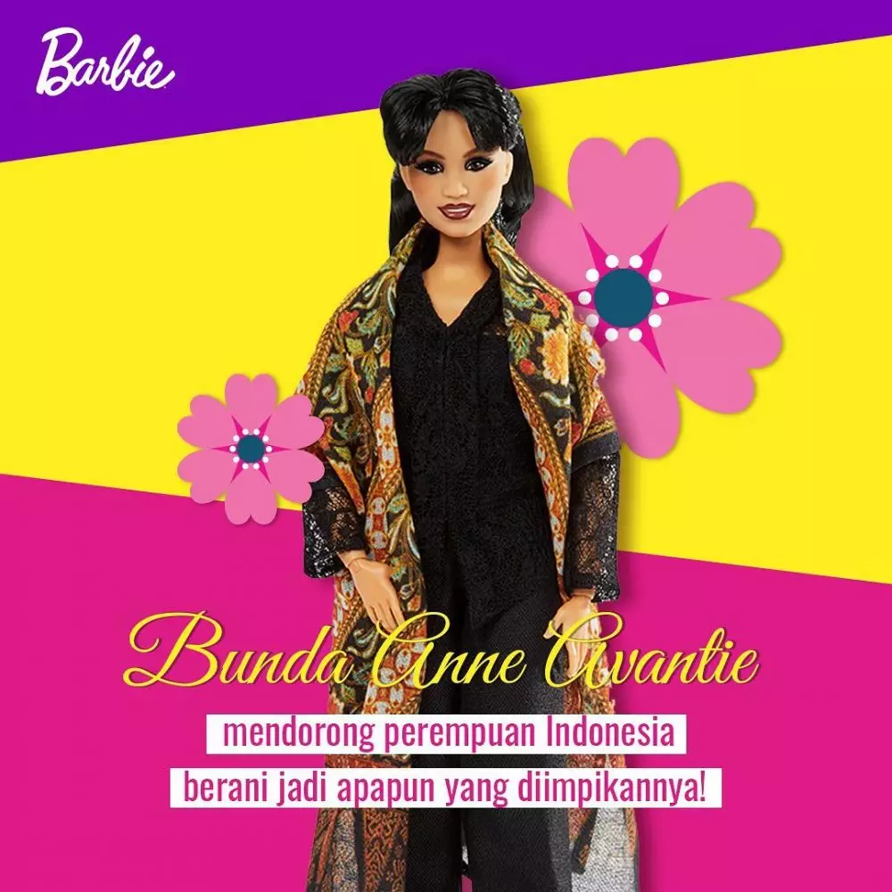 Anne Avantie jadi model boneka Barbie © 2021 brilio.net