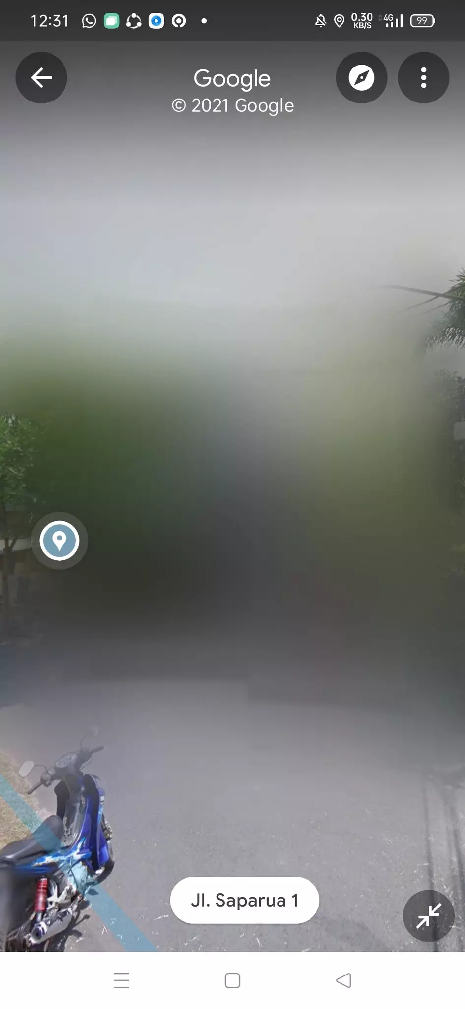 pengendara ngebug di maps © Twitter