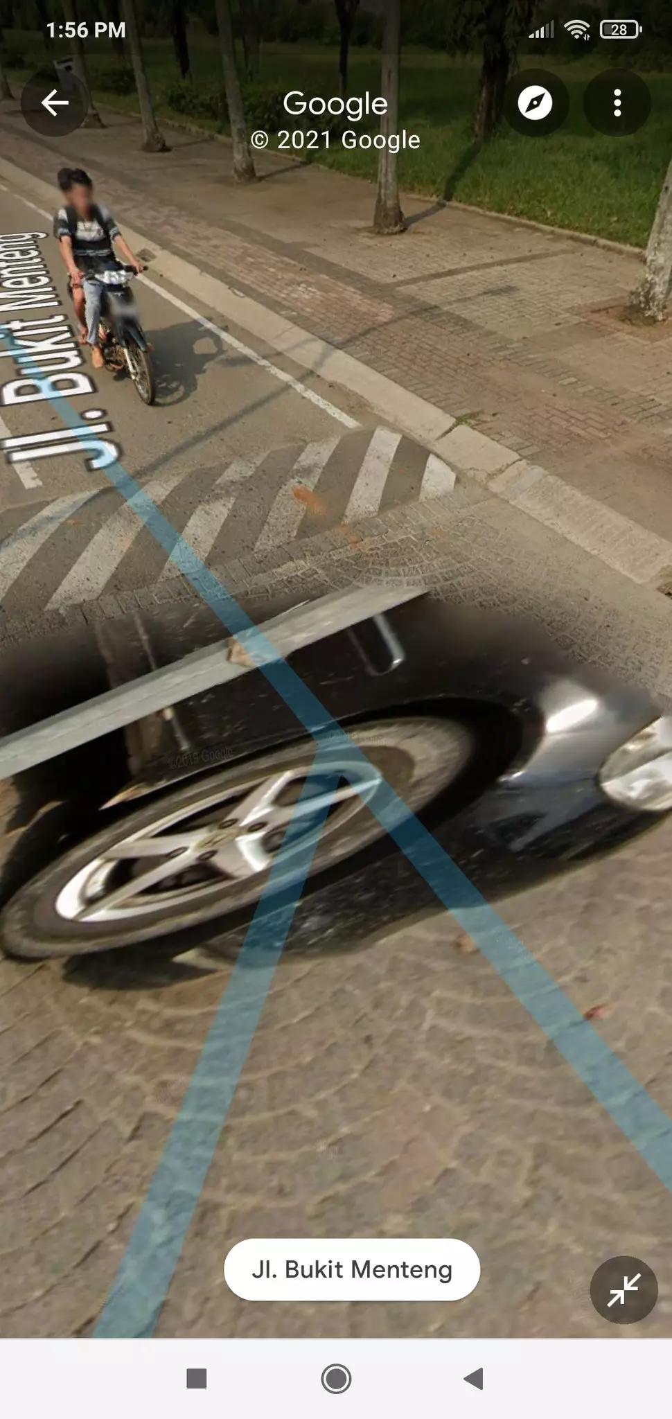 pengendara ngebug di maps © Twitter