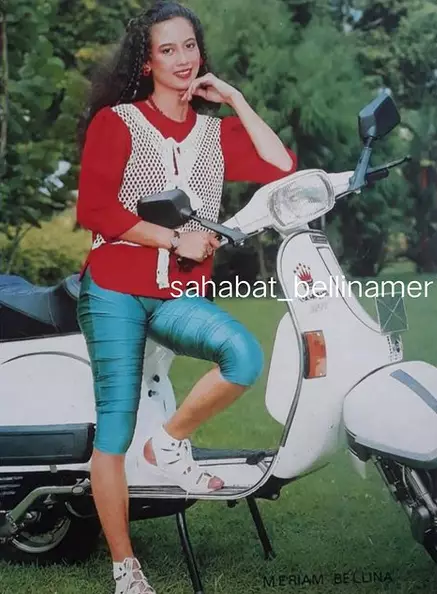 Gaya busana Meriam Bellina saat muda © 2021 brilio.net