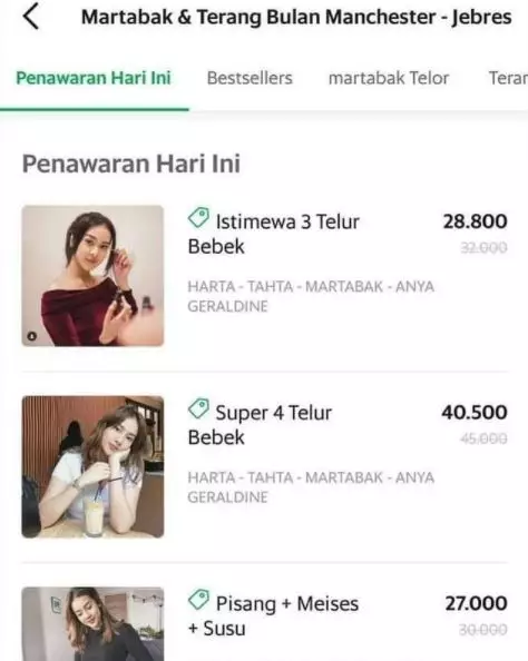 daftar menu warung makan © berbagai sumber