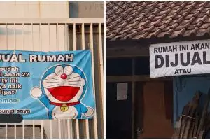 15 Tulisan lucu di spanduk rumah dijual ini bikin dahi berkerut