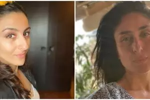 10 Beda gaya Kareena Kapoor dan Soha Ali Khan saat momong anak