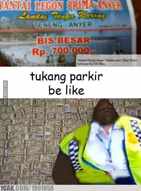 Potret lucu karcis parkir © berbagai sumber Potret lucu karcis parkir © berbagai sumber