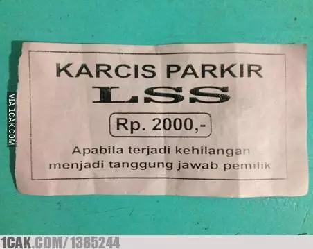 Potret lucu karcis parkir © berbagai sumber Potret lucu karcis parkir © berbagai sumber