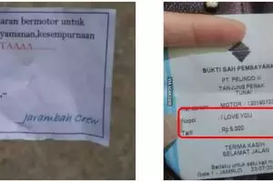 25 Potret lucu karcis parkir ini nyelenehnya bikin nyengir kecut