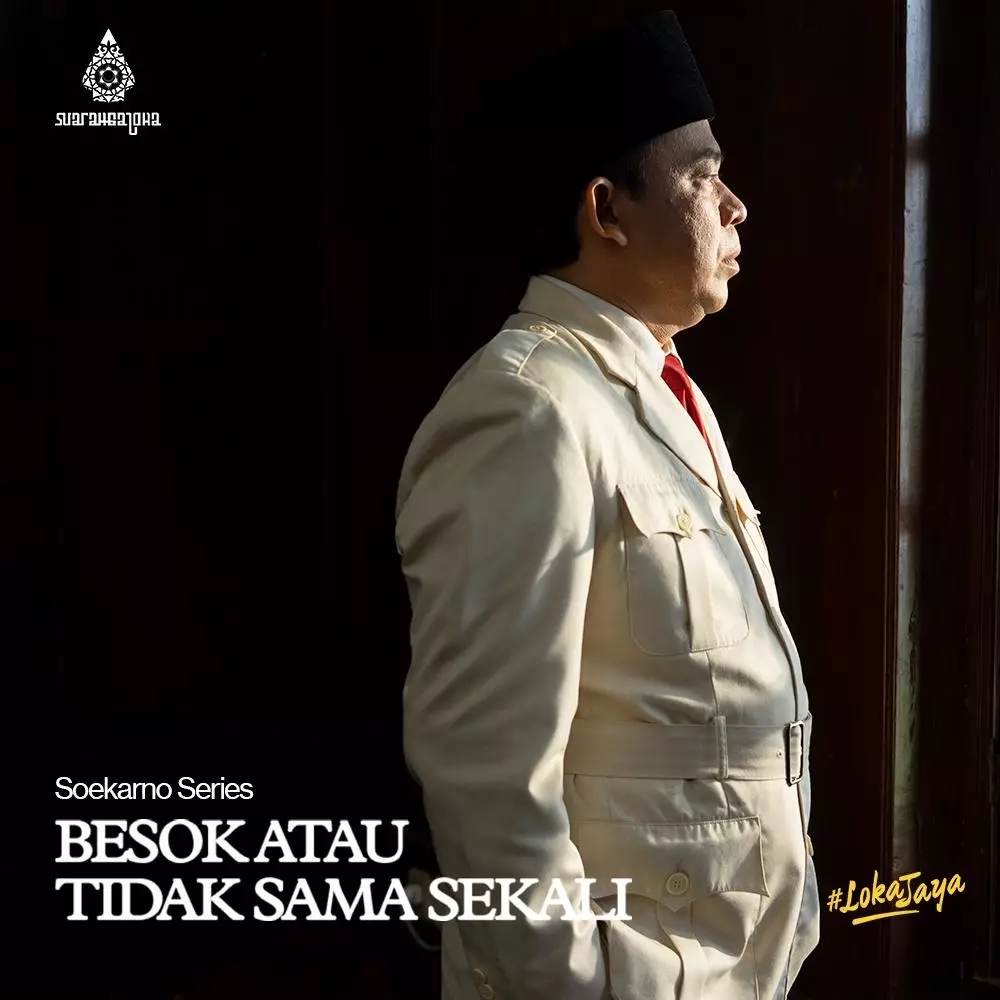 Pementasan virtual Bung Karno © 2021 brilio.net