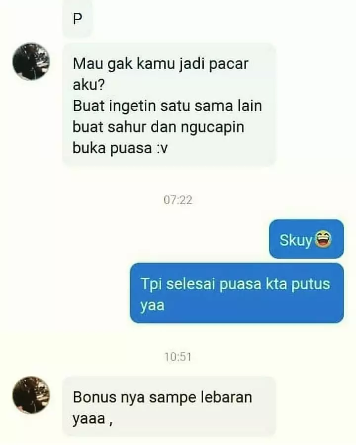 chat lucu niatnya minta tolong © 2021 instagram.com
