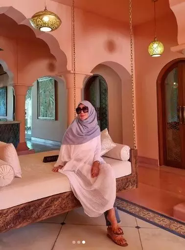 Potret Amy Qanita saat liburan di Bali © Instagram/@amy_r_qanita Potret Amy Qanita saat liburan di Bali © Instagram/@amy_r_qanita