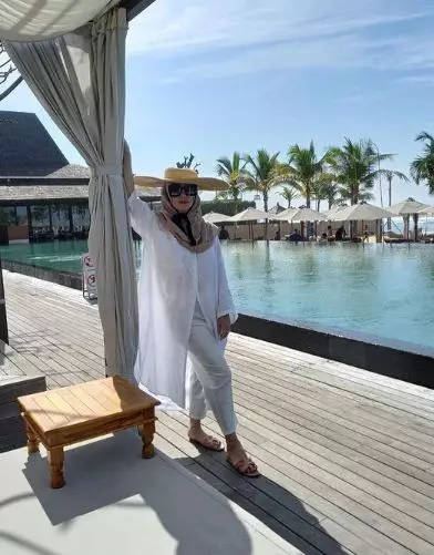 Potret Amy Qanita saat liburan di Bali © Instagram/@amy_r_qanita Potret Amy Qanita saat liburan di Bali © Instagram/@amy_r_qanita