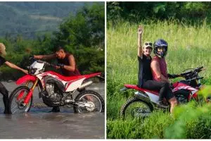 10 Momen seru Ririn Ekawati & Ibnu Jamil di Cianjur, naik motor trail