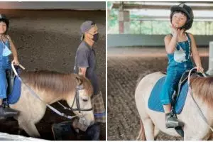 9 Potret keseruan Gempi dan Gisel berkuda di Bali, bikin salfok