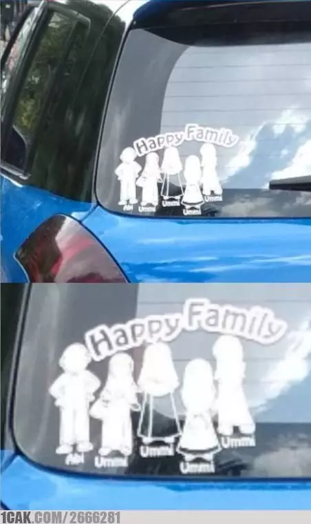 stiker happy family kocak © 2021 berbagai sumber