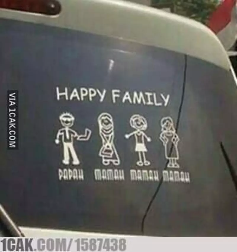 stiker happy family kocak © 2021 berbagai sumber